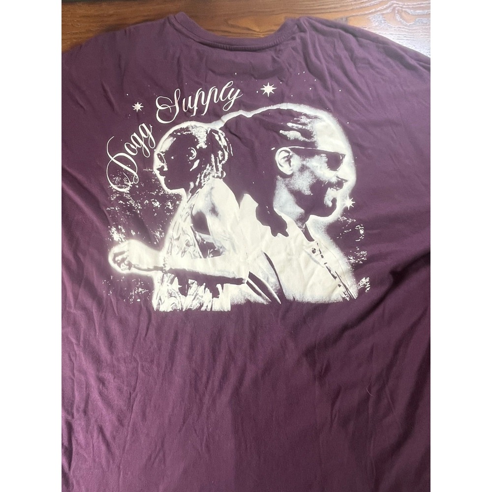 Men's Dogg Supply By Snoop Dogg Maroon Tee Back Hit Size XXL